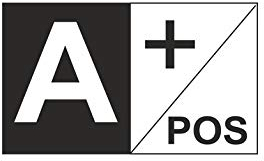 Akachafactory Aufkleber Sticker Auto Motorrad Fahne Flagge flaggen Blutgruppe A+ A positiv