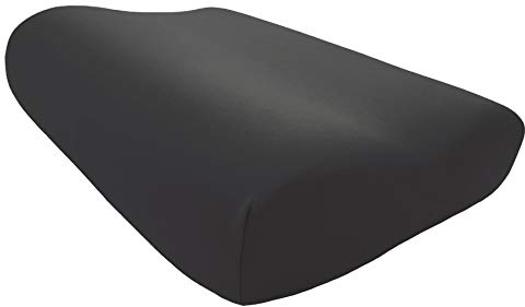 Edda Lux Bezug passend für Tempur Shape Schlafkissen S, M und L, 50 x 31 cm, formbeständiger Jersey Kissenbezug für Nackenstützkissen, aus 100% Baumwolle, in Anthrazit