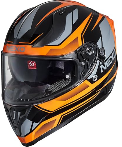 Nexo Integralhelm Sport II - Kratzfeste Visierung - Thermoplast - Belüftung