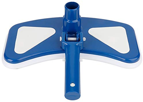 Fdit 12'' Blue and White Swimming Pool Vacuum Head Swivel Suction Vacuum Head Brush Pool Tools