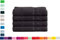 Mixibaby 4er Handtuchset Handtuch Handtücher 50cm x 100cm Frottee 100% Baumwolle 500g/qm, Farbe:Schwarz