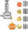 KINGEAGLE Trancheuse en acier inoxydable pour mélangeur KitchenAid, râpe à fromage, trancheuse alimentaire pour mélangeur KitchenAid, accessoires pour Kitchenaid