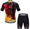 PSPORT Radtrikot-Set Herren Atmungsaktiver Fahrradanzug Mountainbike-Bekleidung MTB-Trikot Schnelltrocknend