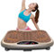 SMSOM Rüttelplatte Trainingsmaschine, Vibrationsplattform Maschine, Ganzkörpervibrationsschüttler, 9 Dateien einstellbar, 5 Sportarten Fitness Massage Vibrationstrainer for Weight Loss