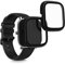kwmobile Cover Comaptible with Huami Amazfit GTS 2 Mini Covers - 2x Tempered Glass with Plastic Frame - Black/Black