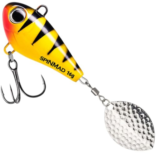 SpinMad 16g Jigspinner - Spinnköder, Farbe Lieblingsköder:Lemon Tiger