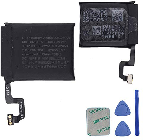 E-yiiviil Batteria di ricambio A2058 compatibile con i Watch 4 Series 4 40 mm con strumenti