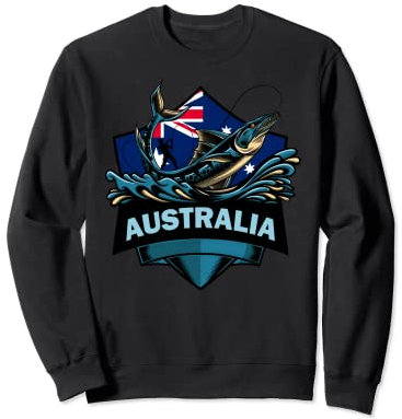 Angeln in Australien - Retro Australien Angeln Sweatshirt