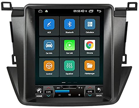 Android 11 Car Radio für Toyota RAV4 Rav 4 2013 2014 2015 2016 2017 2018 Bildschirm im Tesla-Stil Navi Radio FM Radio WiFi mit Bluetooth Mirror Link FM/AM Radio (Color : TS1)