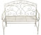 ASPECT Garden Bench, Metal, Antique White, 104(W) x55(D) x94(H) cm