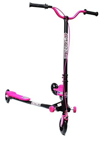 Patinete Doble DE 3 Ruedas Capacidad DE Carga 100 KG (Rosa)