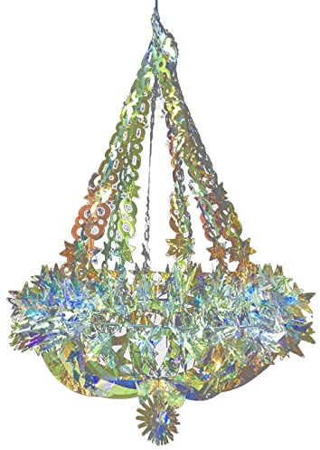 Rifuli Kronleuchter Deckenleuchten Lampenschirm Neon Farbe Anhänger Lampenschirm Deko Lichtschirm Hängelampen Abdeckung für Wohnzimmer Schlafzimmer Schlafsaal Hängetopf (F-2, One Size)