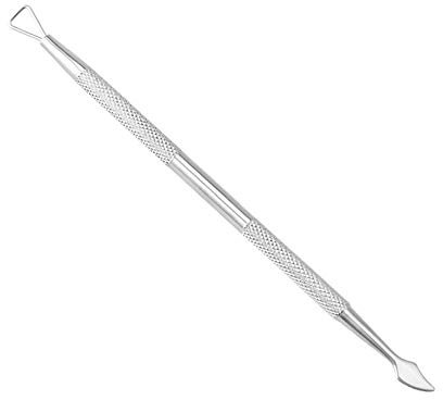 Générique Grattoir à Peau Morte pour racloir à Peau Morte à Double extrémités en Acier Inoxydable Retirez Le Gel Vernis à Ongles Outil décapant pour Ongles Pratique et Populaire