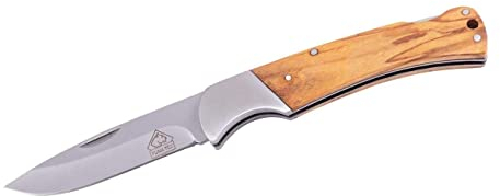 Puma Tec Taschenmesser Olivenholz, mit Namensgravur auf dem Griff