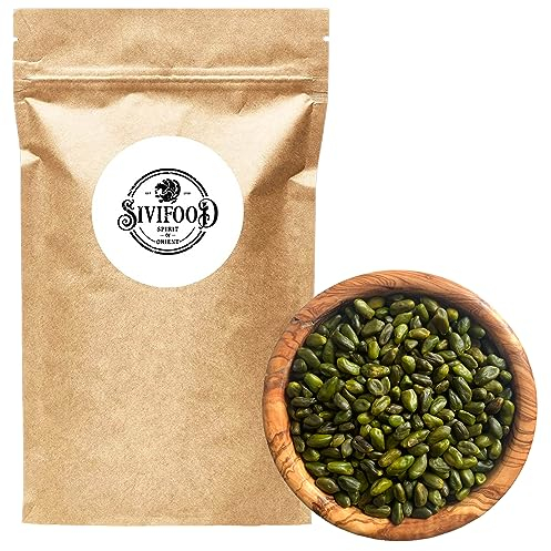 SIVIFOOD Pistacchi verdi sgusciati e pelati 1kg – Superverdi, crudi, 100% naturali, non salati – Qualità premium per dolci, gelati, pasticceria e cucina – Senza additivi 1000g