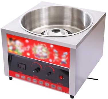 WAOCEO Cotton candy machine 1000W Commercial Electric Automatic DIY Sweet Cotton Candy Maker Stainless Steel Cotton Sugar Floss Machine Cotton Candy Makers