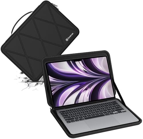 Smatree Custodia protettiva rigida in EVA compatibile con Apple MacBook Air M3 2024/A3113 da 13,6 pollici, per Apple MacBook Air M2 2022/A2681 Notebook Case da 13,6 pollici (X8033)
