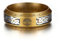 GTHIC Anello a fascia vichingo con albero della vita in acciaio inossidabile da 8 mm per uomo e donna Anello con amuleto Yggdrasil tono oro con nodo celtico taglia USA 9