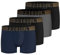 FREEGUN Caleçon Homme Multi-Sport, Boxer Homme, Doux, Agréable (Lot de 4), Noir Taille S