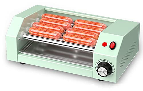 ZYFBD Hot Dog Roller Grill Cooker Machine, Countertop Hot Dog Warmer, Electric 5 Roller Grill Cooker Warmer, Stainless Steel Rollers, Perfect For Breakfast Sausages