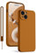 KPPIT for iPhone 15 Case Silicone,Shockproof Cover with Microfiber Lining 6.1 inch,Silky-Soft Touch Full-Body Protective iPhone 15 Phone Case(Brow) Brown