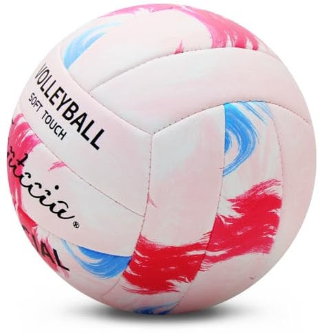 Fantecia Volleyball, Perfekt für Beachvolleyball und Pool-Spaß! Weicher, Wasserdichter Volleyball der Größe 5 mit Pumpe für Training und Spiel, ideal für Jugendliche und Erwachsene