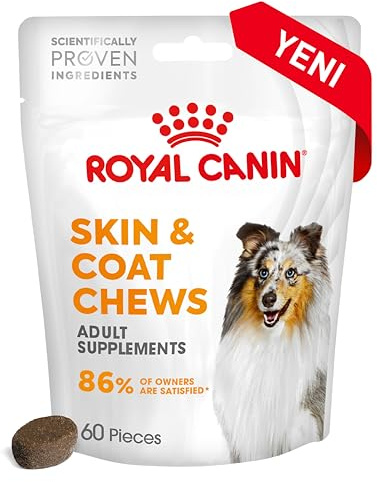 Royal Canin Skin Coat Chews | 240 g | Snacks für Erwachsene Hunde Aller Größen & Rassen | Im wiederverschließbaren Beutel | Mit Tierärzten entwickeln | Mit Geflügelprotein