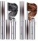 2 Stück Iron Eye Mascara,Wasserdicht Und Schweißfest Mascara Metallbürste,Smudge Proof,Langanhaltend,Klumpenfrei,für Jeden Make up Stil Geeignet (Schwarz,Braun)