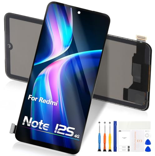 Pantalla para Xiaomi Redmi Note 12s 4G LCD Display - para Redmi Note 12s 4G LCD Pantalla de repuesto para Xiaomi 2303CRA44A 23030RAC7Y 2303ERA42L Pantalla Táctil Digitalizador Cristal Asamblea Kits