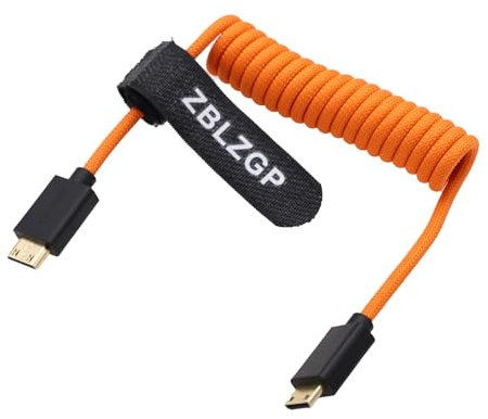 ZBLZGP Cable HDMI de 8 K con cubierta gruesa para cámara Nikon D780, Nikon D5, monitores 8K de uso industrial y doméstico, mini HDMI a Mini HDMI tipo C