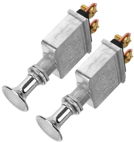 Vaguelly Interrupteur à Tirette 75 a 6-28 v De 2 Pour Voiture Et Tracteur Changement De Vitesse Facile Interrupteur Robuste Pour Éclairage Et Systèmes De Contrôle