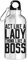 Act Like A Lady Think Like A Boss Gourde touristique Argent