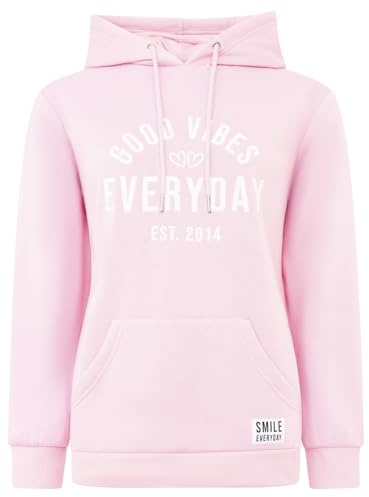 Zwillingsherz Damen Hoodie mit Kapuze – Gestreifter Kapuzenpullover mit Herzmotiv – Kuscheliger Oversize Pullover – Weicher Sweatshirt Look für Frühling, Herbst & Winter – Loungewear Mode