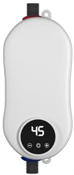 Chauffe-eau instantané, 5500W Chauffe-eau Électrique Sans Réservoir Avec Affichage Numérique Instantané Smart Touch Radiateurs Électriques Douche Automatique(Kitchen)