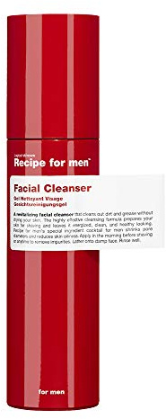 RECIPE FOR MEN Revitalisierende Gesichtsreinigung: Effektive Männerformel, mit Sebustop, Meerespflanzenextrakt und Mineralien, vegan, hergestellt in Schweden - 100 ml