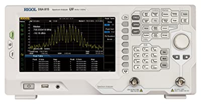 RIGOL DSA815-TG Analizador de espectro, 9kHz-1.5GHz, DANL: -135 dBm, ruido de fase: -80 dBc/Hz@10 kHz offset, RBW 10Hz, generador de seguimiento de 1,5 GHz, Opción EMI incluida