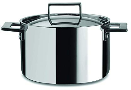 MEPRA Attiva Pentola, 20 cm, Trimetallo Acciaio Inossidabile 18/10, Alluminio e Rame, 3,5 Litri
