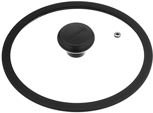Moneta Etnea Coperchio Vetro, Bordo Silicone, Trasparente, Diametro 20 cm