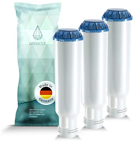 UNIWATER 3 Wasserfilter Kartuschen Krups Kaffeevollautomat | Filterpatronen schraubbar | Siemens, Bosch, AEG, Tefal, Neff, Gaggenau