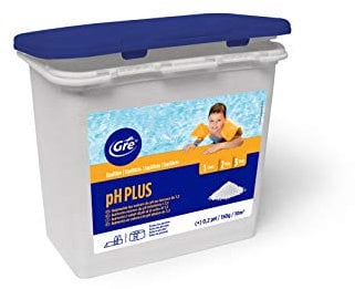 Gre 76018 - pH Plus, réhausseur de pH, en granulé. Équilibre et stabilise Le pH de l’Eau de la Piscine. pour Une Piscine Saine – Format de 1 kg en granulé.