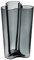 Iittala Vase Aalto 251 mm Grau aus Glas
