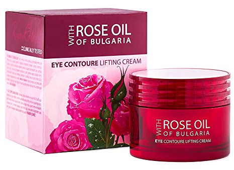 Anti Falten Creme auf die Augenumgebung mit Rosenwasser und Rosenöl - Lifting Augencreme enfernt Augenringe - Eye contoure lifting cream 30 ml