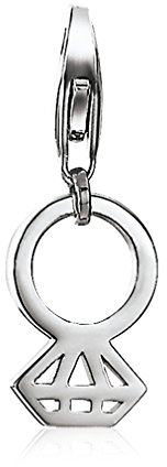 ESPRIT Damen-Charm Diamond Ring 925 Sterling Silber ESCH91190A000