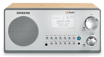 Sangean HDR-18 HD Radio/FM-Stereo/Am - Radio de Mesa de gabinete de Madera