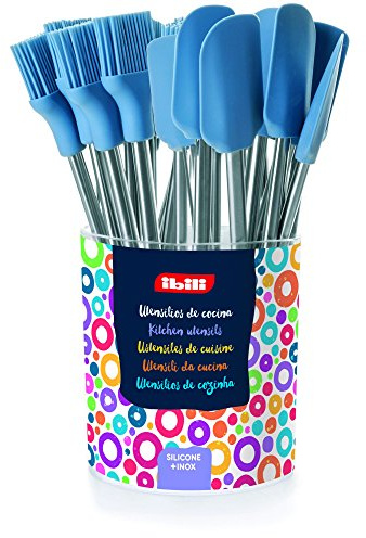 IBILI 742700 Pinsel/Pfannenwender Silikon Blau 32 x 5 x 2 cm Set 24
