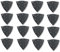 Fein 63717295020 Schleifblätter Korn 120 | Kantenlänge 130mm | universeller Einsatz auf nahezu allen Materialien | gelocht | Klettschnellbefestigung | hohe Abtrageleistung | 16 Stück, 1 V, Schwarz