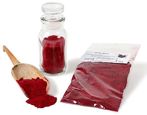 Rote Beete Pulver, Rote Bete Pulver, 20g natürliche Lebensmittelfarbe zum Kochen oder Färben und Superfood Smoothiepulver