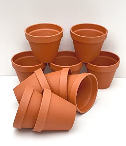 Spang Traditional Terracotta Plant Pots 7cm W x 6cm H (F7) Pack of 10
