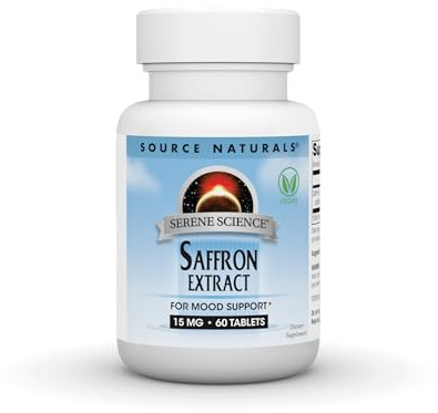 Source Naturals Serene Science Saffron Extract, for Mood Support* - 15 mg - 60 Tablets