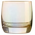 CreaTable, 21347, Serie SHINY Gold, 4-teiliges Gläserset, Whiskybecher, spülmaschinen- und mikrowellengeeignet, Made in Europe